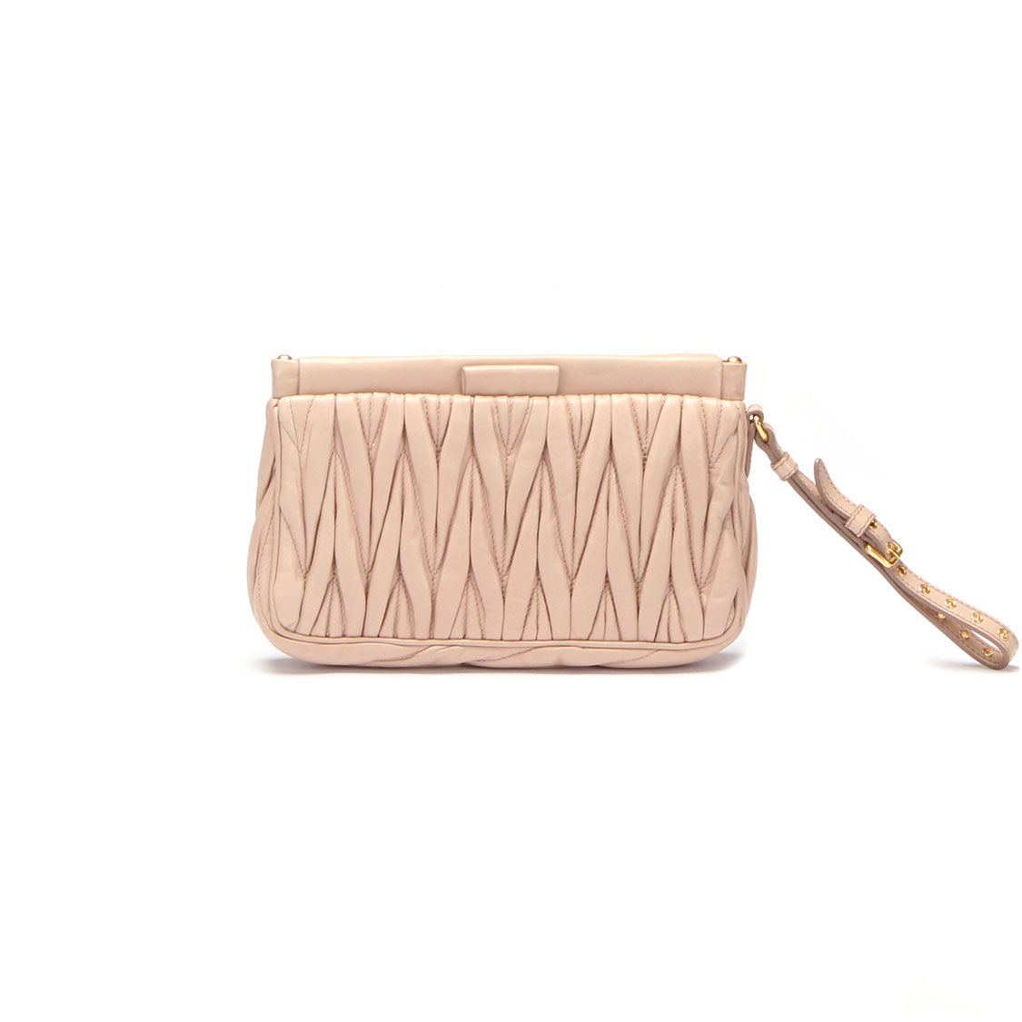 Matelasse Leather Clutch