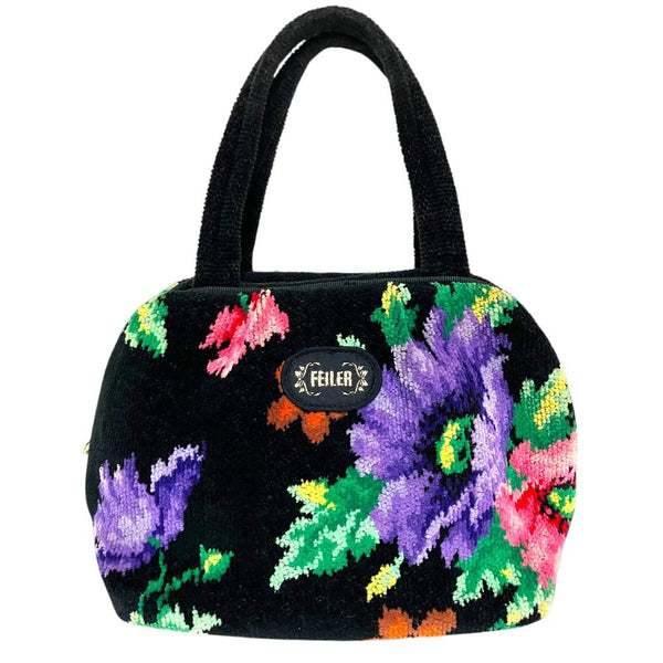 FEILER Flower Chenille Handbag