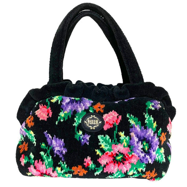 FEILER Chenille Flower Handbag