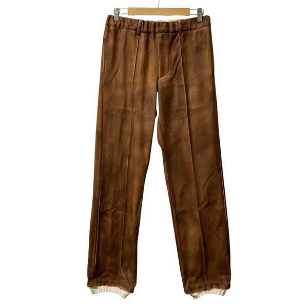 TAAKK Leather Coating Jersey Trousers