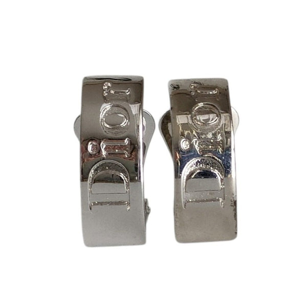 Christian Dior Vintage Logo Clip Earrings