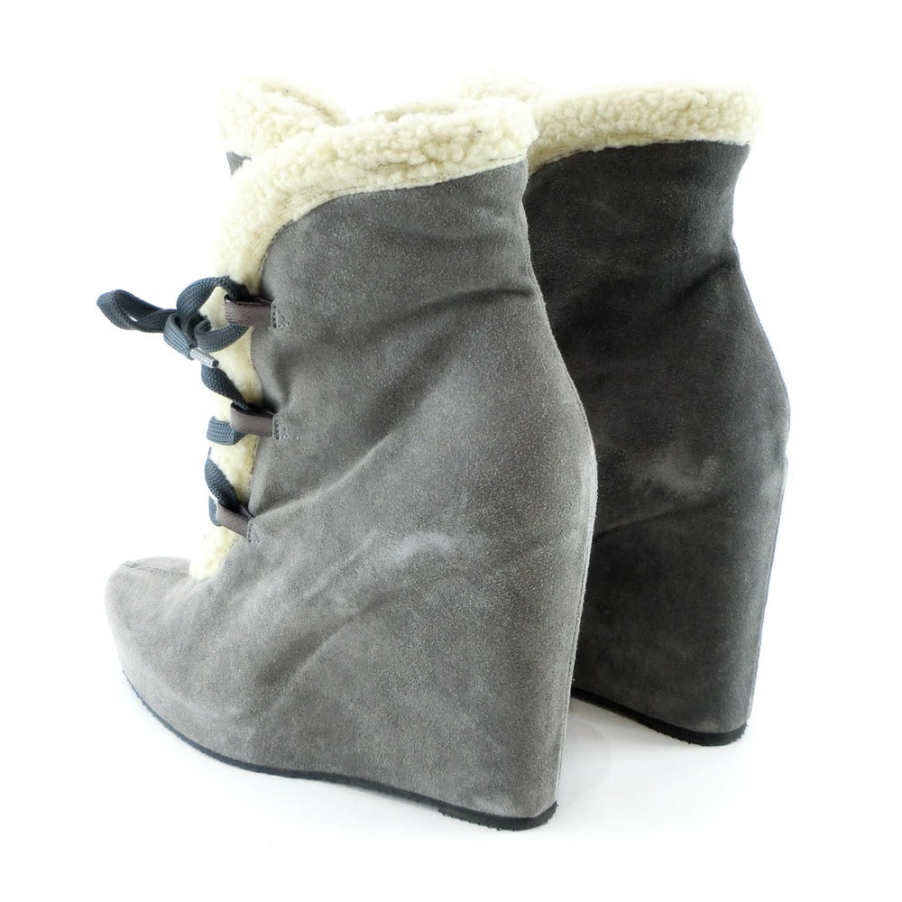 Ovye Cristina Lucchi Gray Suede Knee-High Boots LUC-7229