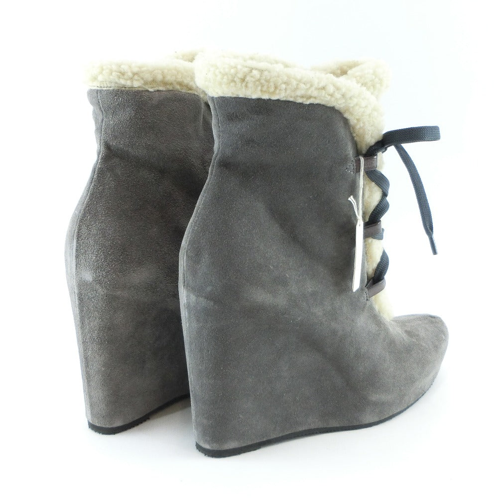 Ovye Cristina Lucchi Gray Suede Knee-High Boots LUC-7229