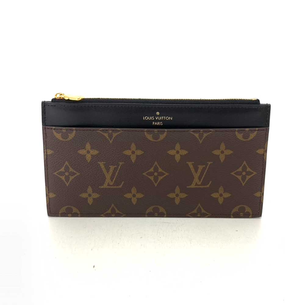 Louis Vuitton Slim Purse Canvas Long Wallet M80348 in Great Condition