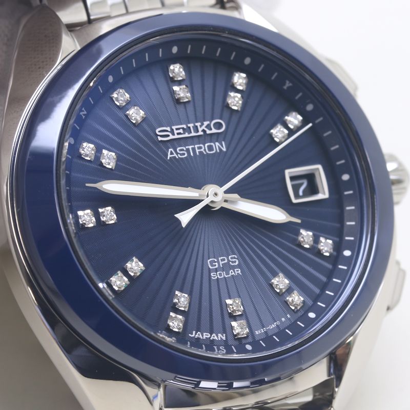 Seiko Astron STXD007 3X22-0AA0 Diamond Solar Watch