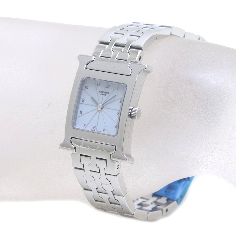 Hermes Stainless Steel Quartz H Watch HH1.210.632/4804