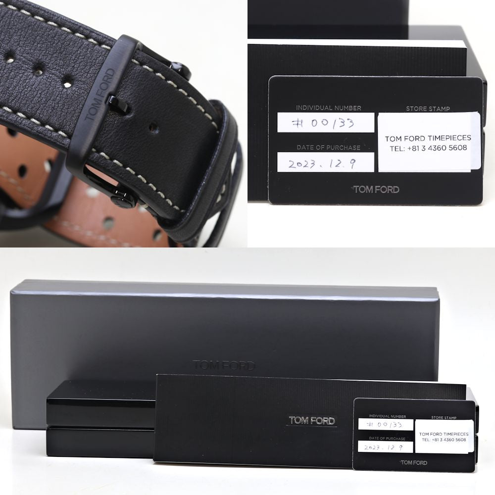 Tom Ford Titanium Leather Automatic Watch N.002