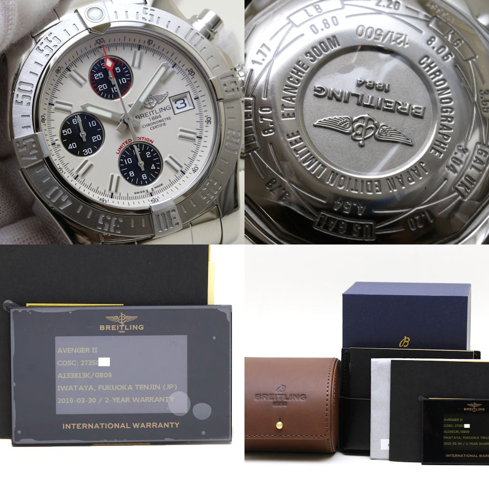 Breitling Avenger II Chronograph Stainless Steel Watch