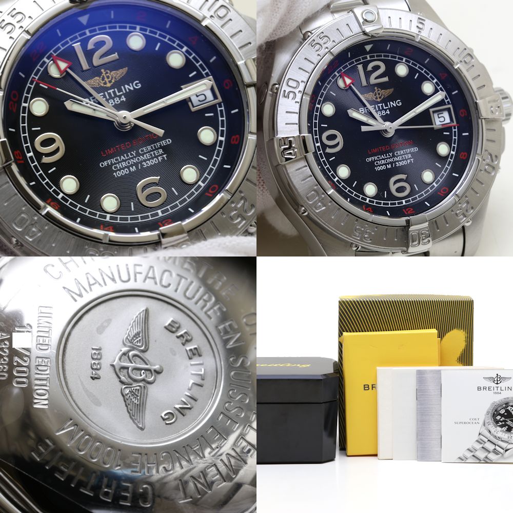 Breitling Superocean GMT Automatic Watch