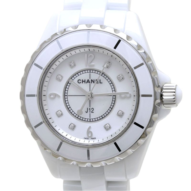 Chanel J12 Diamond White Ceramic Quartz Watch