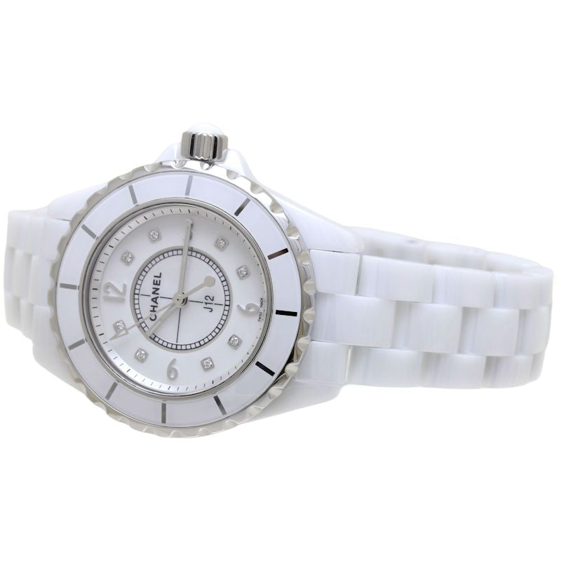 Chanel J12 Diamond White Ceramic Quartz Watch