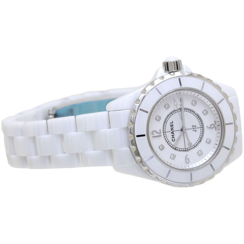 Chanel J12 Diamond White Ceramic Quartz Watch