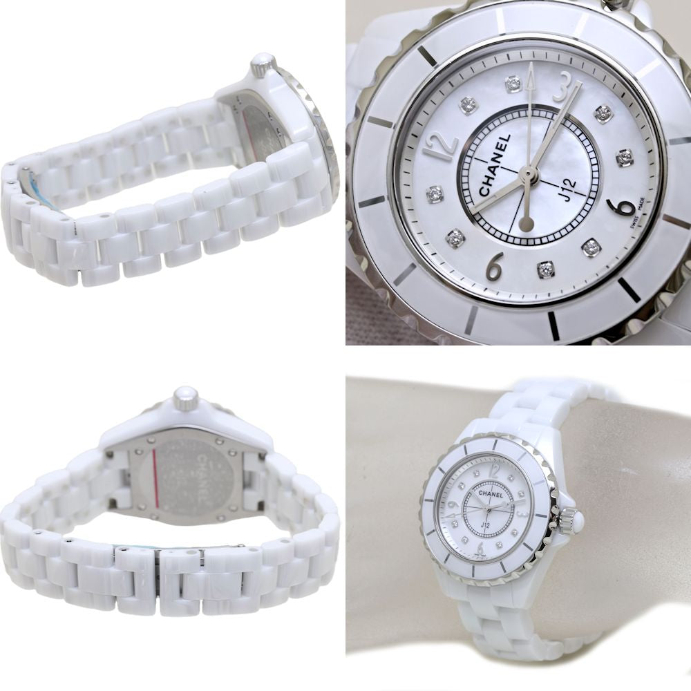 Chanel J12 Diamond White Ceramic Quartz Watch