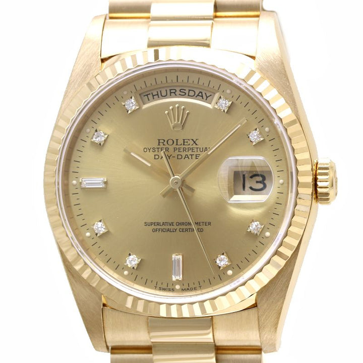 Rolex Day-Date 18238A Diamond K18YG Watch