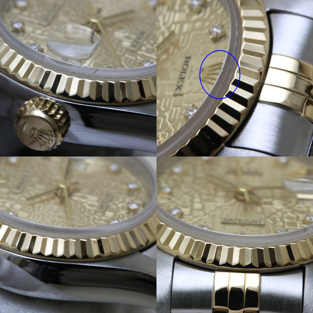 Rolex Datejust 10P Diamond 69173G Watch