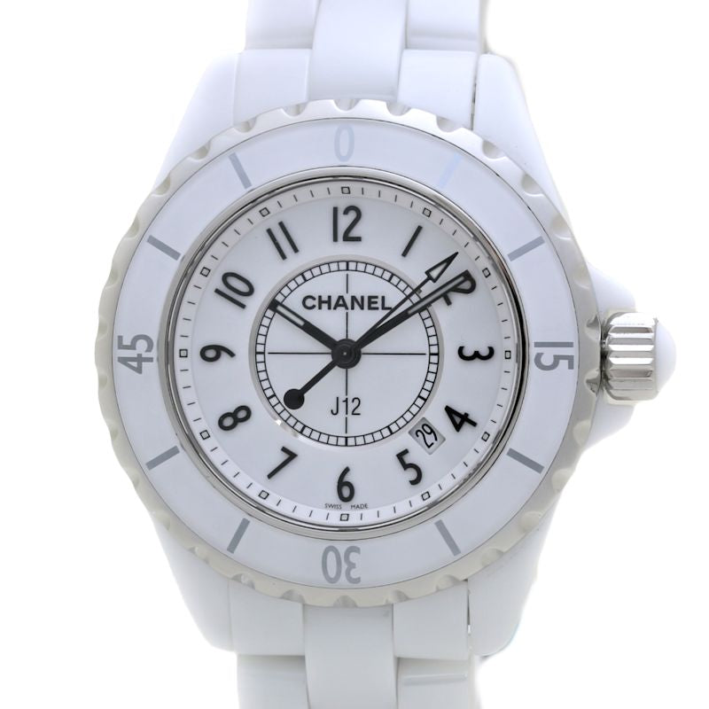 Chanel J12 White Ceramic Quartz Watch H0968