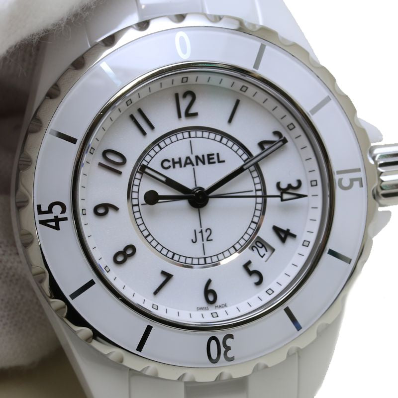 Chanel J12 White Ceramic Quartz Watch H0968