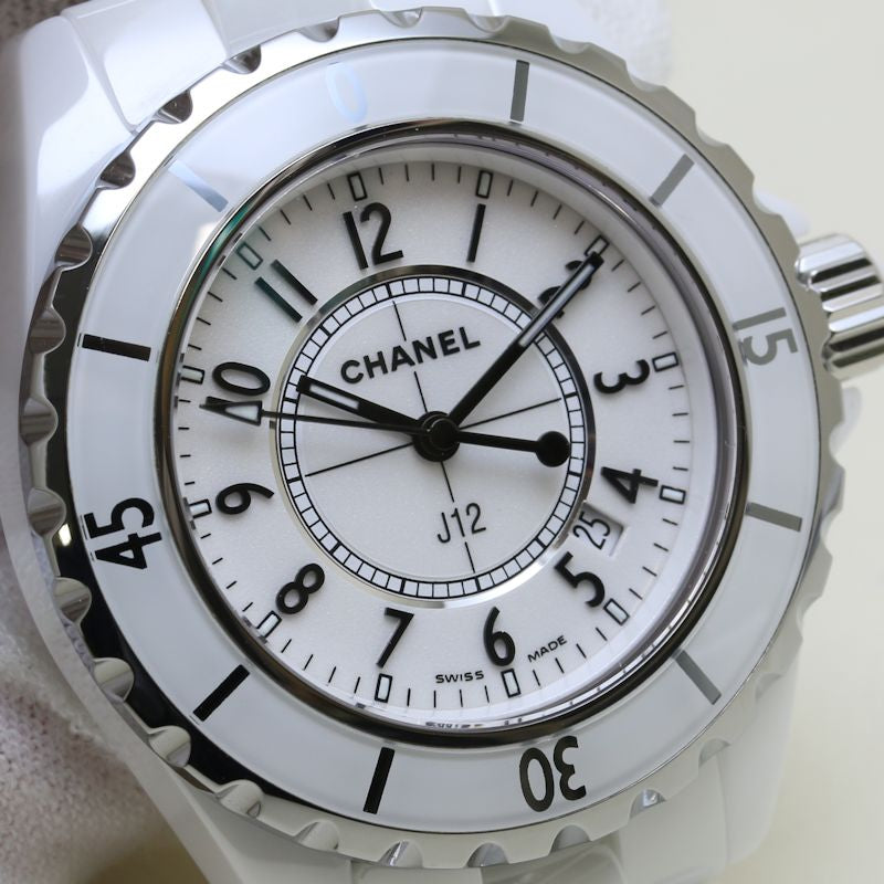 Chanel J12 White Ceramic Stainless Steel Quartz Watch