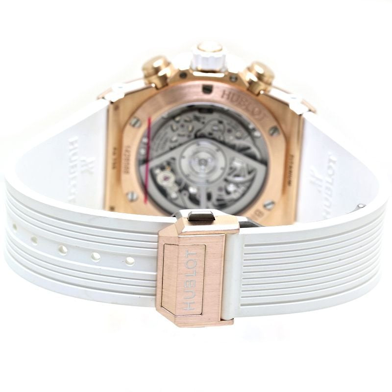 Hublot Unico Diamond Bezel Rose Gold Rubber Watch