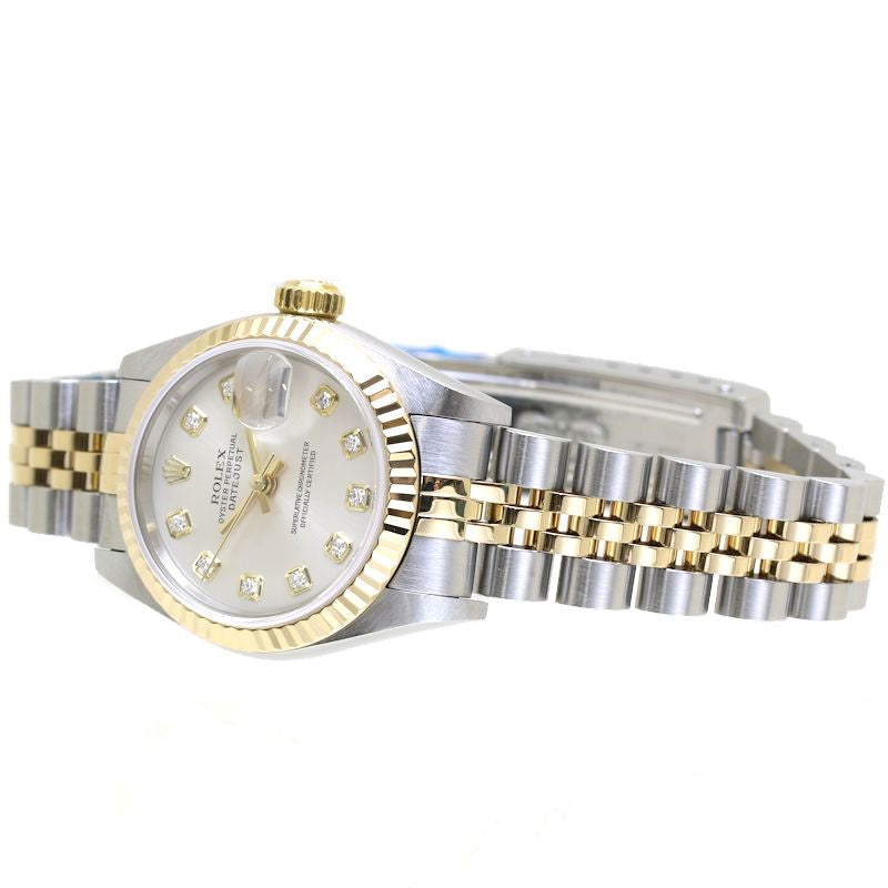 Rolex Datejust 10P Diamond 79173G Yellow Gold Stainless Steel