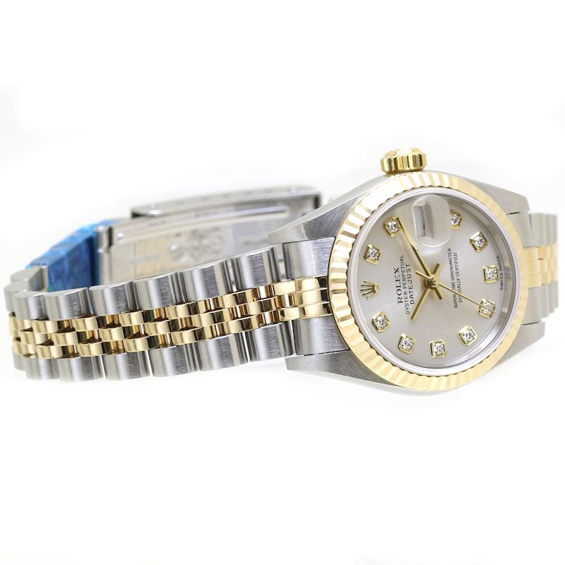 Rolex Datejust 10P Diamond 79173G Yellow Gold Stainless Steel