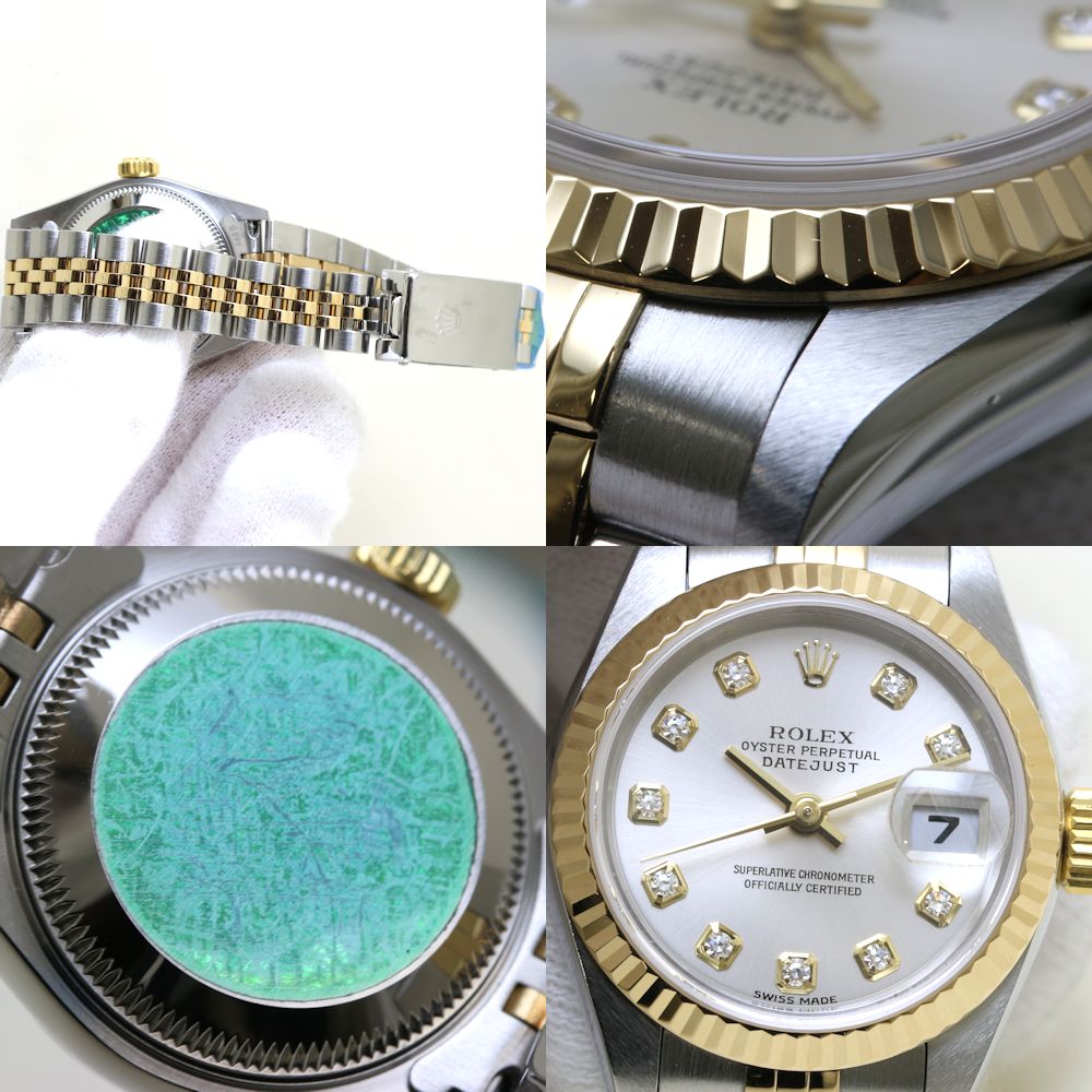 Rolex Datejust 10P Diamond 79173G Yellow Gold Stainless Steel