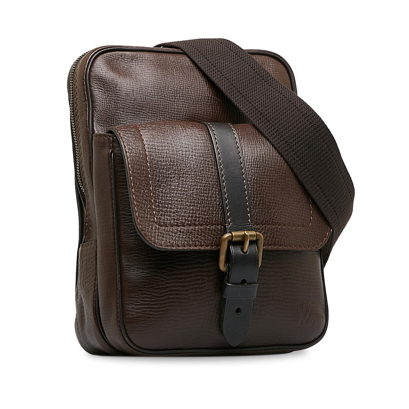 Louis Vuitton Utah Iroquois Crossbody Bag Leather Crossbody Bag M92534 in Good condition