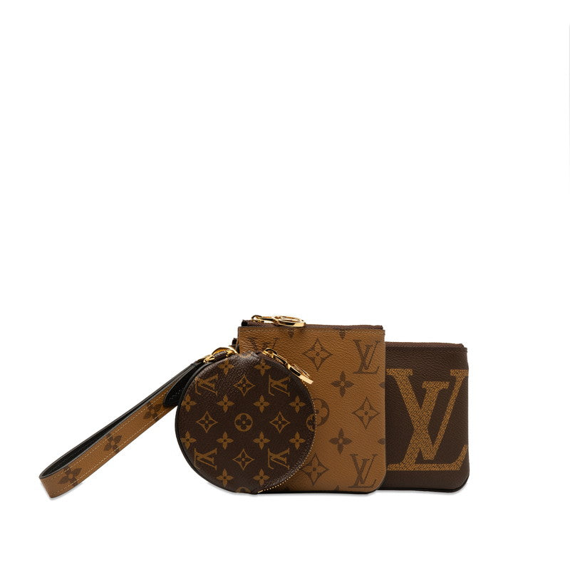 Louis Vuitton Monogram Trio Pouch  Canvas Shoulder Bag M68756 in Excellent condition