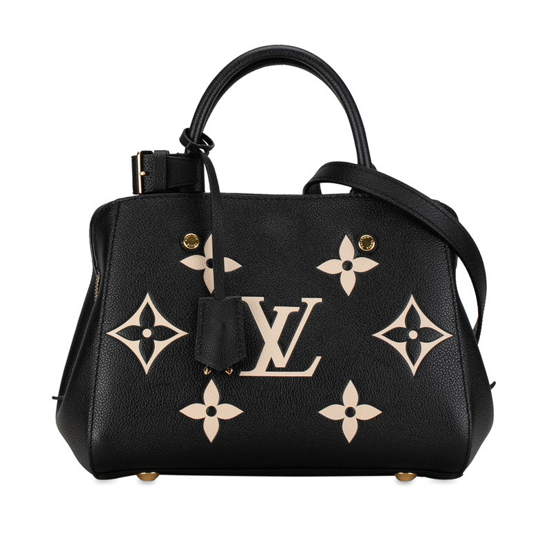 Louis Vuitton Montaigne BB Leather Handbag M45778 in Excellent condition
