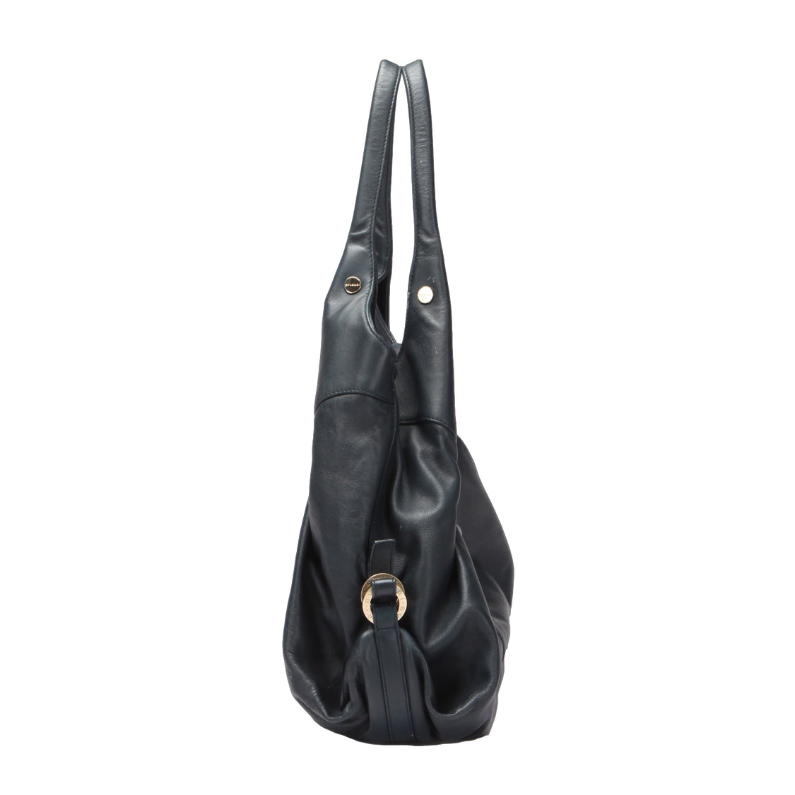 Bvlgari Leather Chandra Hobo Bag Leather Handbag in Good Condition