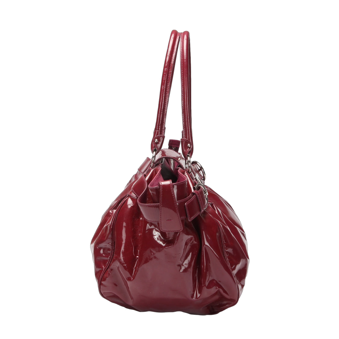 Gancini Marisa Patent Leather Shoulder Bag AB-21 A049