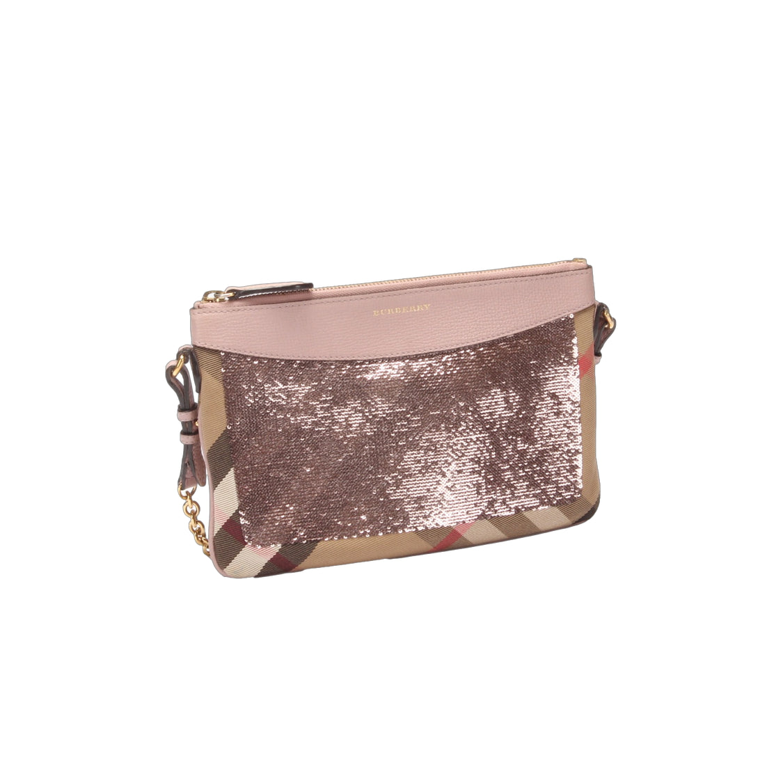 Nova Check Canvas & Sequin Peyton Crossbody Bag