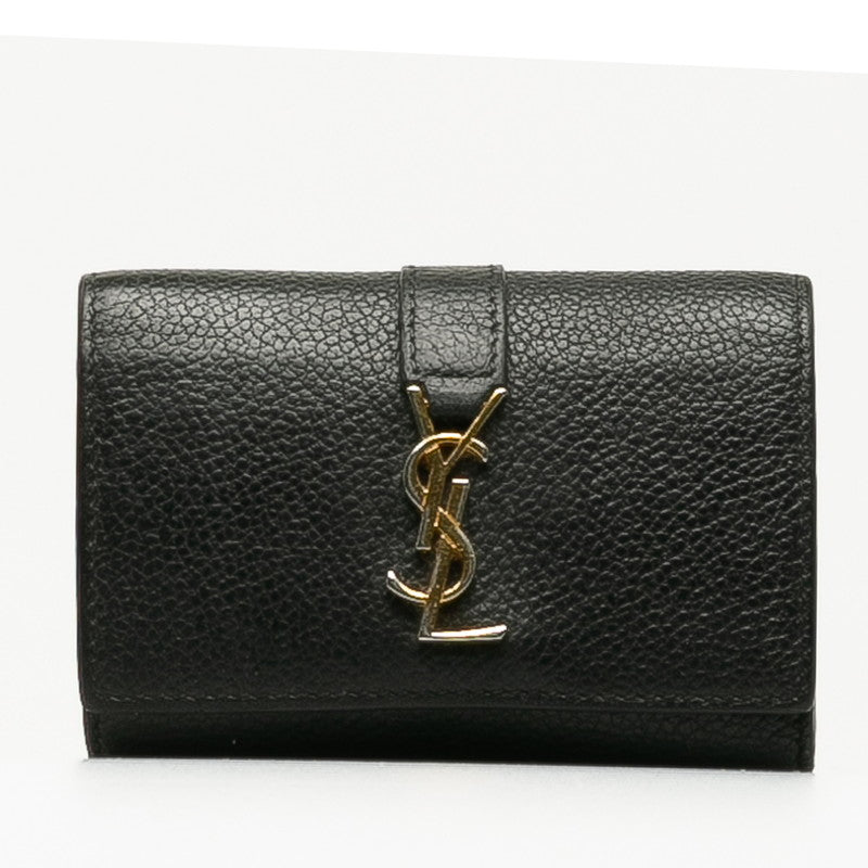 Saint Laurent Cassandra Leather Key Case 613334