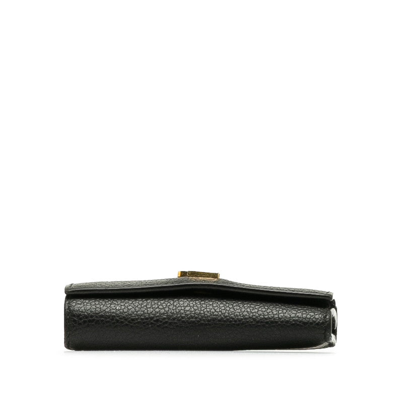 Saint Laurent Cassandra Leather Key Case 613334