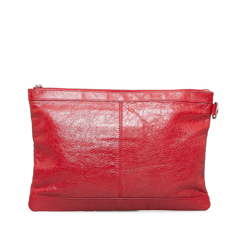 Balenciaga Leather Clutch Bag 273022 Red in Very Good Condition