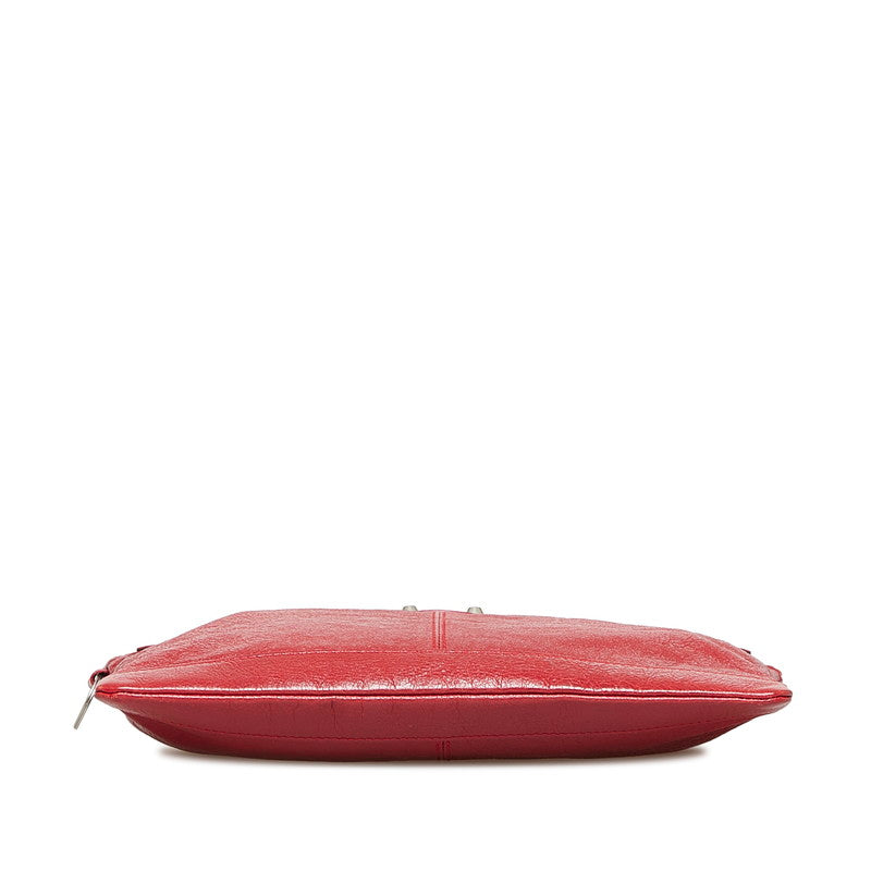 Balenciaga Leather Clutch Bag 273022 Red in Very Good Condition