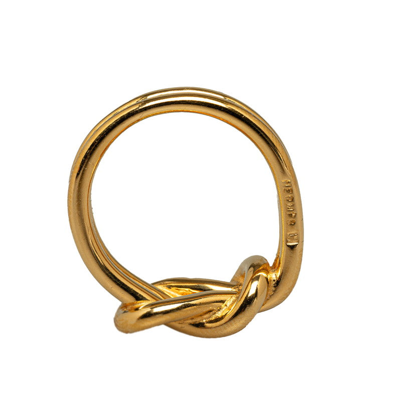 Hermes Gold Plated Scarf Ring