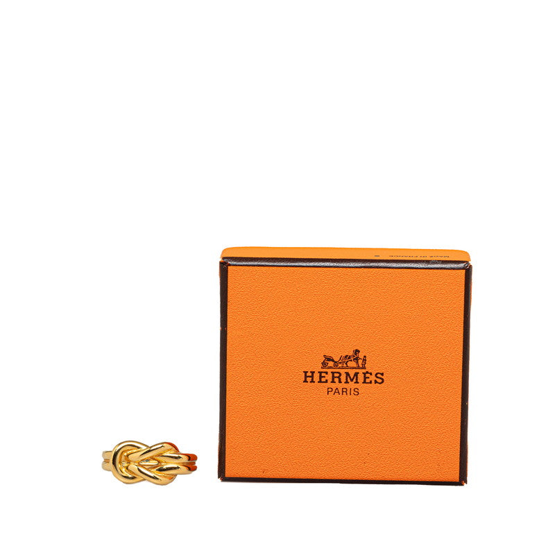 Hermes Gold Plated Scarf Ring