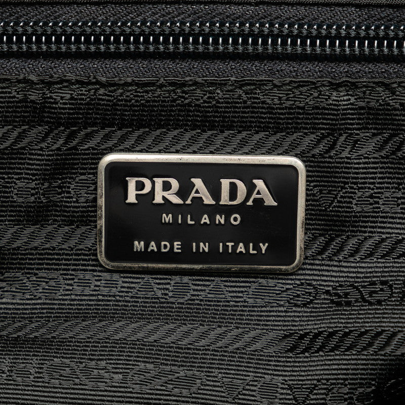 Prada Nylon Triangle Logo Plate Shoulder Messenger Bag V158