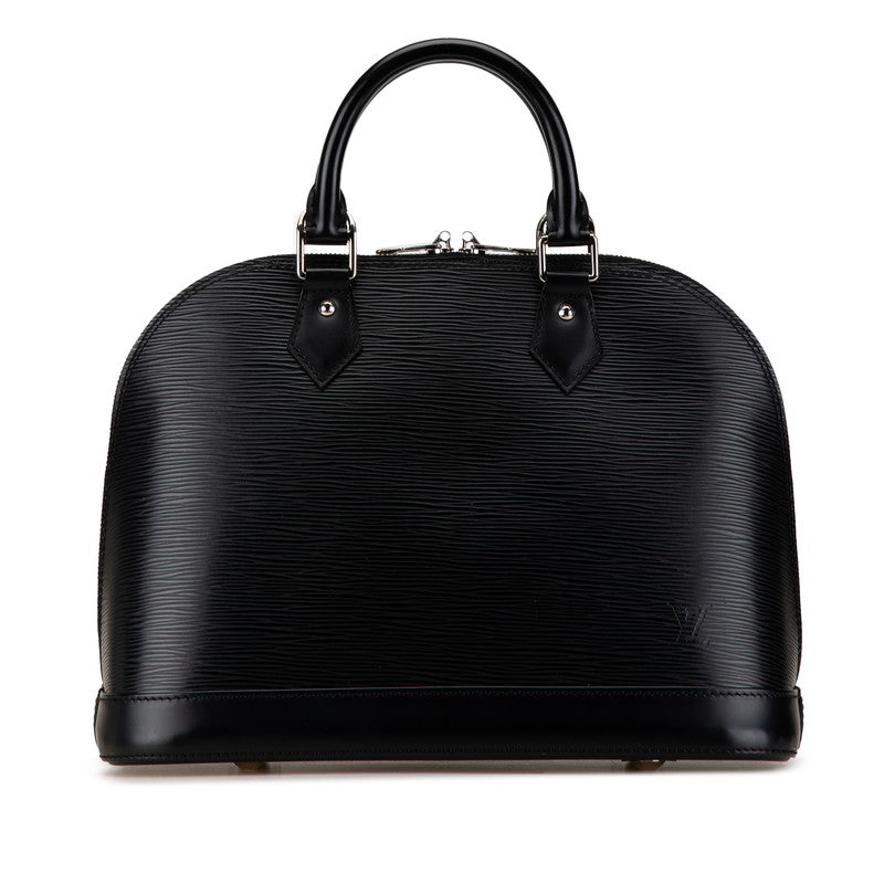 Louis Vuitton Alma PM Leather Handbag Black