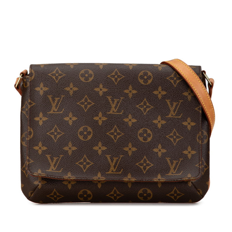 Louis Vuitton Monogram Musette Tango Long Shoulder Bag M51388 Brown PVC Leather in Very Good Condition