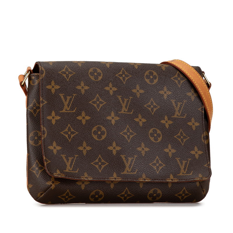 Louis Vuitton Monogram Musette Tango Long Shoulder Bag M51388 Brown PVC Leather