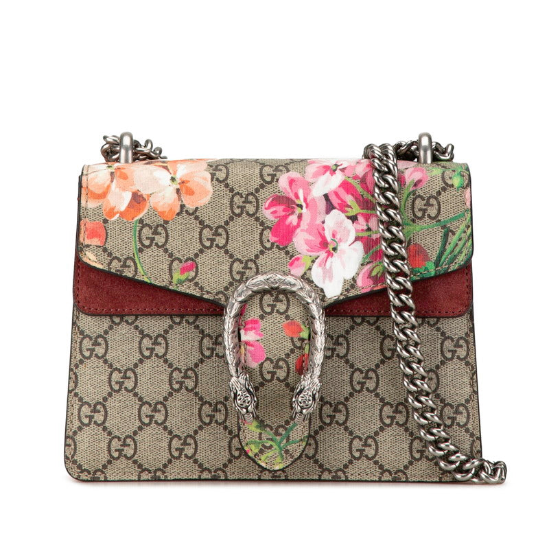 Gucci Dionysus Chain Shoulder Bag Beige Red