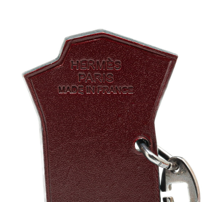 Hermes Leather Box Boots Charm Keychain