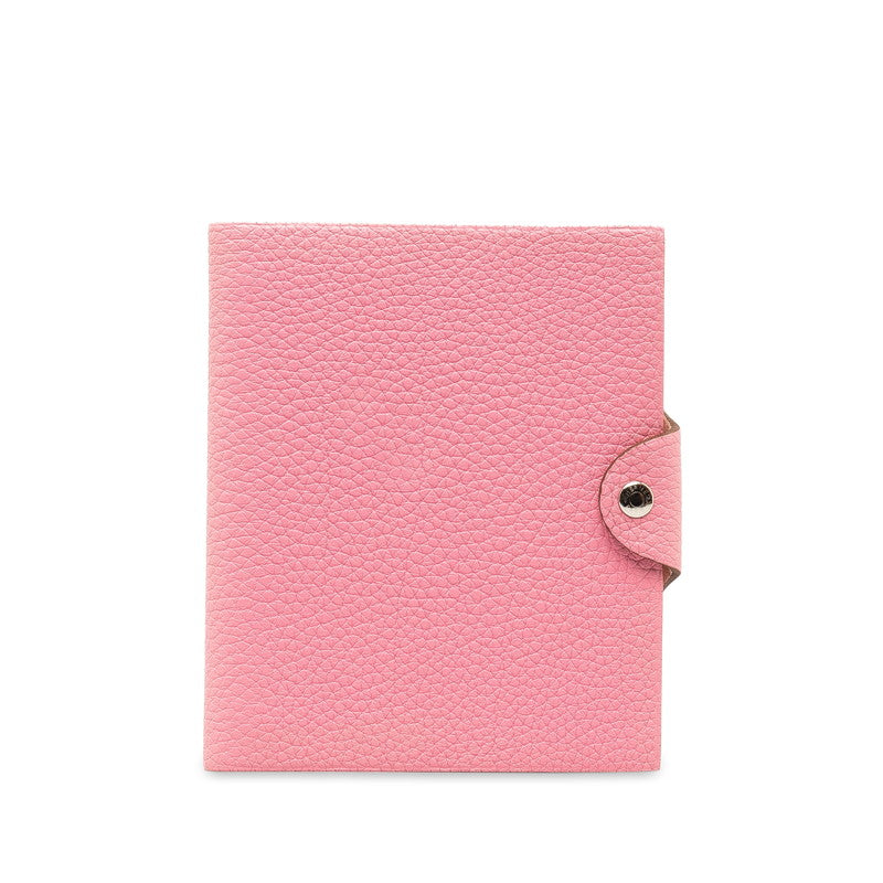 Hermes Ulysse PM 11-Hole Notebook Cover Pink Togo in Very Good Condition