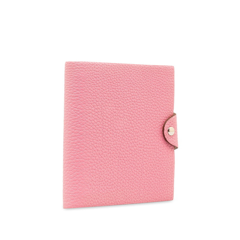 Hermes Ulysse PM 11-Hole Notebook Cover Pink Togo in Very Good Condition