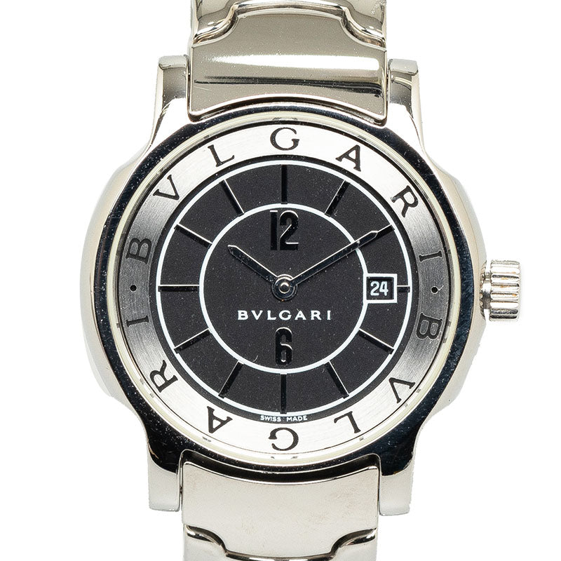 Bvlgari Solo Tempo Quartz Watch ST29S Stainless Steel in Very Good Condition