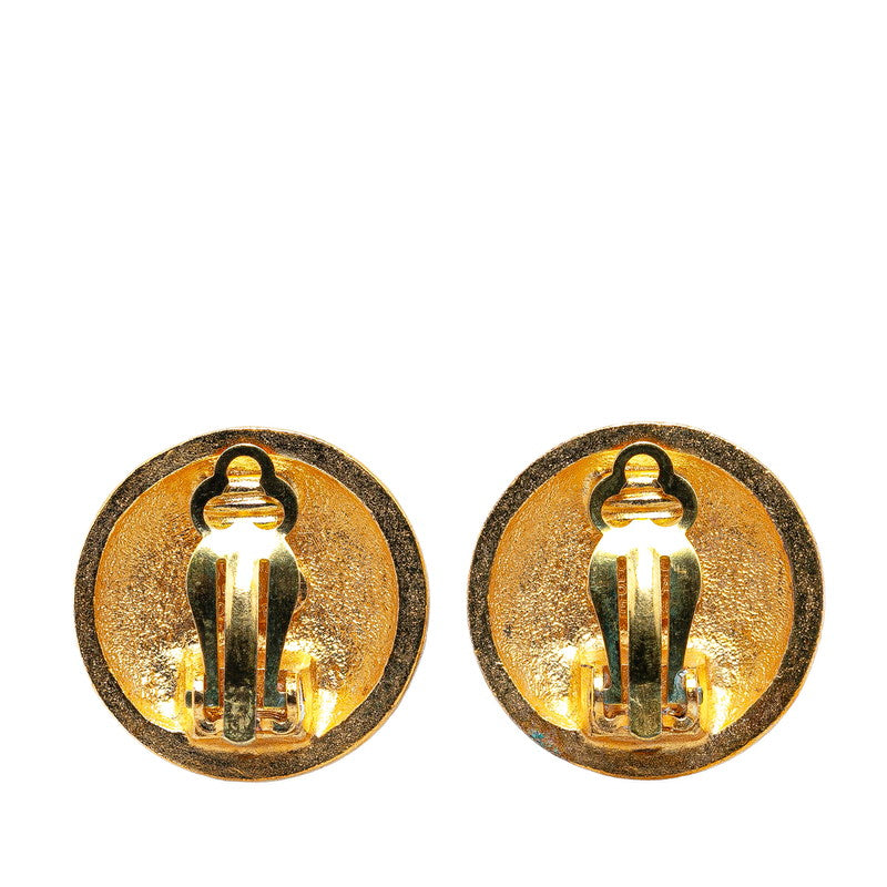 Chanel Vintage Matelasse Coco Mark Earrings