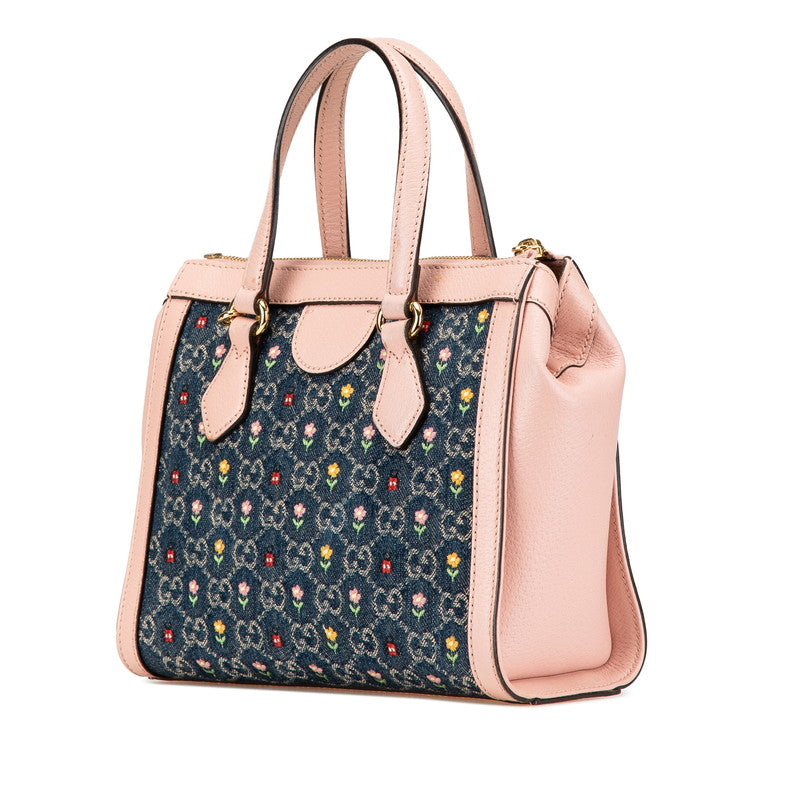 GUCCI オフィディア♡ベルサイユ Gucci Ophidia Flower Embroidery Leather Denim 2way Bag Japan