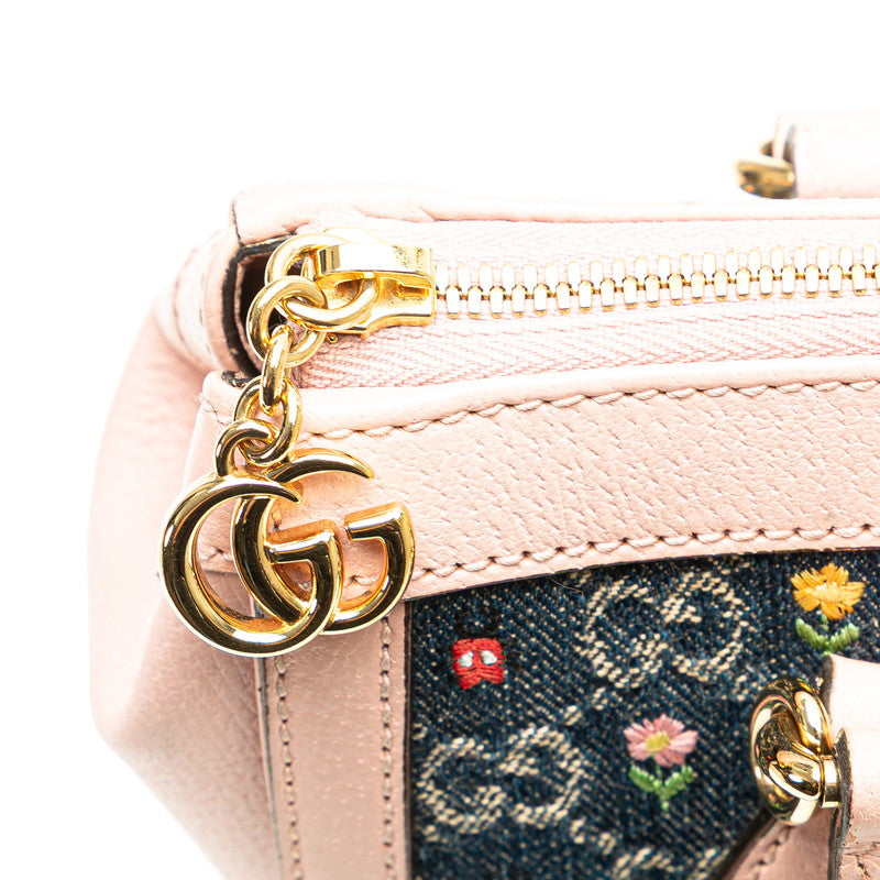 GUCCI オフィディア♡ベルサイユ Gucci Ophidia Flower Embroidery Leather Denim 2way Bag Japan